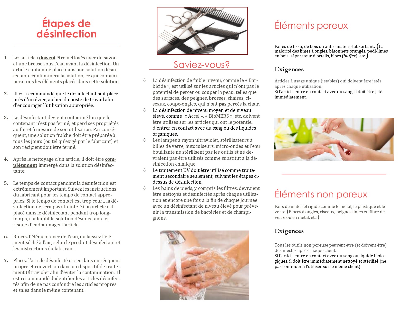 Disinfection brochure FR